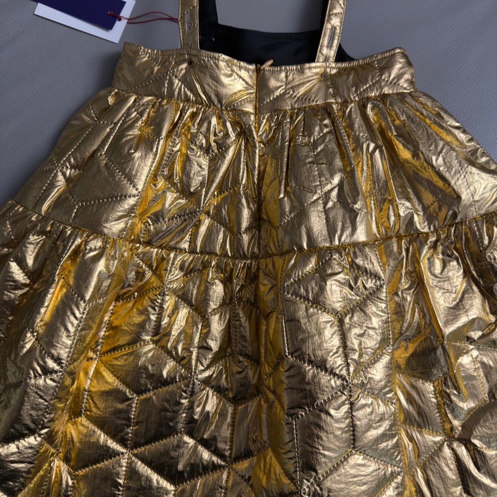 Christina Rohdes - Gold Quilted dress - Picture 3 of 5